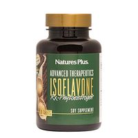 NaturesPlus Advanced Therapeutics Isoflavone Rx Phytoestrogen - 125 mg, 30 Vegetarian Tablets - Soy Supplement - Promotes Overall Wellbseing - Non-GMO, Gluten-Free - 30 Servings