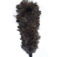 AABABUY 27inch Natural Ostrich Feather Duster Wooden Handle Brush Duster Dust Cleaning Tool