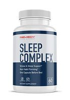 Remedy Cycle Support Melatonin Sleep Supplement, Natural Sleep Aid Complex with Valerian Root and L-Theanine for Relaxation, Anxiety, and Insomnia Relief, 5mg