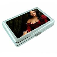 Bali Pin Up Girls Indonesia S13 Silver Cigarette Case Metal Wallet Id Holder 4" X 2.75" RFID Protection