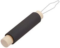 Sammons Preston Button Hook with Thick Rubber Handle, Independent Dressing Aid for Hooking