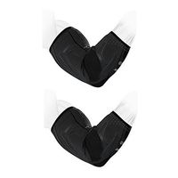 DonJoy Performance Trizone Elbow Compression Sleeve (Black/Medium - 2 Pack) - Ideal for Football, Tennis, Golfing, Basketball and Overuse Injuries, Tendonitis, Bicep Injury, Soreness