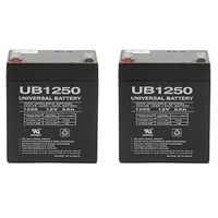 Universal Power Group 12V 5Ah Replacement Battery for Honeywell Vista 20P Security System - 2 Pack
