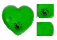 HealthmateForever Dual Comfort Hot or Cold Therapy Pack - Heart Shaped (Green) 4.3'' *4.3''