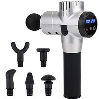 Professional Deep Tissue Massage Gun with Digital Display Touch Screen 20 Vibration Strengths Adjustable 6 Heads Hand Held Muscle Massager for for Back,Neck,Foot,Thigh,Hip