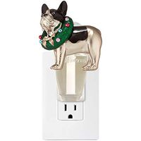 Bath and Body Works White Barn Bulldog With Wreath Wallflower Fragrance Plug In
