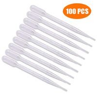 G2PLUS 100PCS 3ml Disposable Plastic Essential Oils Graduated Transfer Pipettes