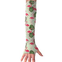 MZ-HY Unisex Cute Sports Arm Sleeves Flamingo UV Protection Performance Arm Sleeve (1 Pair)