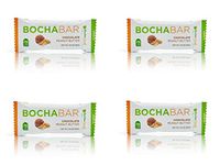 BochaSweet Protein Bar, Chocolate Peanut Butter BochaBar, 21g Grass Fed Collagen, Low Carb, Keto-Friendly, Gluten Free, 4 Count
