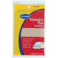 Dr. Scholls 284002 4 .63 x 3 .38in. Moleskin44; 3 Pack