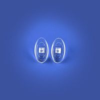 Optical Products Silicone Soft Nosepads 13mm Symmetrical for Eyeglass Nosepad Repair