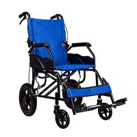 Wheelchair Trolley, Portable Aluminum Alloy Super Light Travel Seniors/Disabled Trolley Scooter Transport Chair