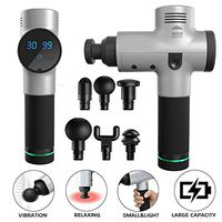 Natural Solution G3 Pro Gun Deep Tissue Percussion Muscle Pain Relief, Super Quiet Brushless Motor, Handheld Electric Body Massager Sports Drill