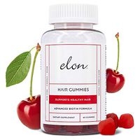 Elon Hair Gummies with 5000 mcg Biotin | Support Healthy Hair, Skin, & Nails | All-Natural Ingredients & No Artificial Preservatives I For All Hair Types (30 Day Supply)