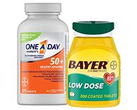 Bayer Aspirin 300ct & One A Day Women’s 50+ 175ct Bundle Pack