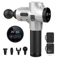 NMSLQ Massage Gun Deep Tissue Percussion Muscle Massager for Pain Relief, 20-Speed Vibration Adjustment Handheld Electric Body Massager Sports Drill Portable Super Quiet Brushless Motor