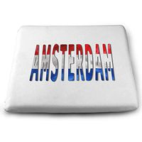 B. Bone Seat Cushion for Office Chair, Amsterdam Word Flag Home Office Decoration Square Seat Cushion Seat Chair Pad for Truck Driver,Kitchen Chairs,Car,Office