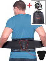 Beqo Back Brace for Lower Back Pain with Removable Lumbar Pad | Back Pain Relief Support Belt for Men & Women | Secure Fastener, Non-Slip Silicone Straps, Breathable Mesh, Adjustable Panels - Size M