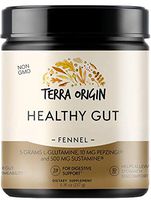Healthy Gut Digestive Support Supplement, Powder, Fennel Flavor, 30 Servings, Includes L-Glutamine, Herbs, Antioxidants for Leaky Gut Support, Promotes Healthy Digestion