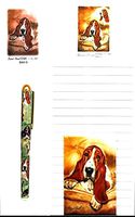 Basset Hound Stationery Gift Set