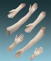 North coast NC53224 Left Medical Edema Glove, Medium