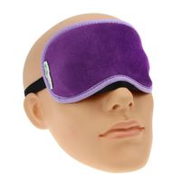 Bao Xin Comfort Eye Mask for Travel Sleep&Noon Break Blindfold with Black Lining Inside (Purple)