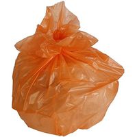 PlasticMill 40-45 Gallon Garbage Bags: Orange, 1.5 Mil, 40x46, 100 Bags.