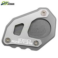 Frames & Fittings for KTM 1050 Adv Motorcycle Accessories CNC Kickstand Side Stand Enlarge Support Plate for KTM 1050 Adventure 1050 ADV - (Color: Gray Silver)