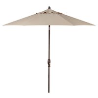 Treasure Garden 9-Foot (Model 810) Deluxe Auto-Tilt Market Umbrella Bronze Frame Sunbrella Fabric: Antique Beige (Includes 3 Year Extended Frame Warrantee)
