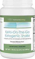 Ketogenic Shake | Keto-On-The-Go | Chocolate Milkshake | 14 Grams of Fat, 20 Grams of Protein, 5 Grams of Carbs and 3 Grams of MCT per Serving | 14 Servings