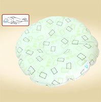 LUCKYYAN Anti-decubitus Head Pressure Ulcer Pads, Filler of Breathable High Elastic Particles ,for Bed Care Round Pillow , green