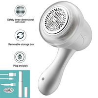 WLNKJ Lint Remover, Morandi Color System USB Plug and Play Fast Charging Upgrade Safety Net Cover Electric Sweater Fabric Shaver - Portable Travel Business Trip,White