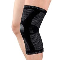 Cosy Pyro Knee Brace,Knee Compression Sleeve,Knee Support for Running,Basketball,Squats,Workout,Weightlifting,Fitness,Sports Knee Braces for Women Men Black Single XL