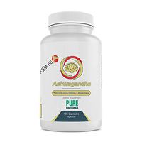 Pure Nootropics - Ashwagandha (KSM-66®) 300 mg Veggie Capsules | 180 Bulk Value Pack | Stress & Anxiety Relief Herbal Supplement | in House & Rigorous 3rd Party Testing for Higher Purity & Potency