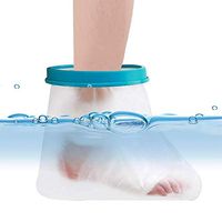 Foot Cast Covers Protector for Shower Bath, Watereproof and Watertight Adult Cast Bandage Bag for Broken Surgery Wound Burns and Ankle Toes, Reusable Keeps Bandage Dry, 11 x 13.7 x 7 Inches
