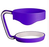 Cup Holder Handle Rambler Tumbler for Yeti 30 Oz Travel. Purple