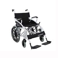 HWZLOIK Wheelchair, Manual Wheelchair Elderly Disabled Folding Travel Wheelchair Ultralight Portable Old Wheelbarrow, Size - 106.5 70 91cm