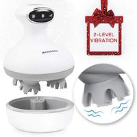 Electric Scalp Head Massager, Handheld Portable Scratch and Vibrate Massage (2-Modes) Deep Tissue Kneading Stimulating Hair Growth Stress Release Full Body Massage, Smart Controlling with LCD Screen