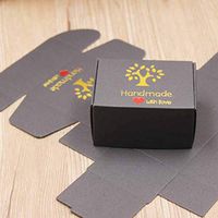 10pcs Interesting Custom Multi Styles Gift/Packing Box Handmade with Love Cardboard Gift Package &Display Jewelry Box