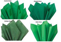 Green Mix Multi Colored Gift WrapTissue Paper 96 Sheets 15" x 20" Premium Quality Gift Wrap Tissue Paper by A1 Bakery Suppliers Made in USA