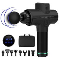 Massage Gun Deep Tissue,Muscle Massager for Athletes,20 Speed Percussion Portable Handheld Electric Body Percussive Massager with 8 Head for Pain Relief - Sports Drill Quiet Motor Cordless - Black