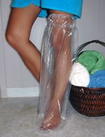 Showereez Thigh Limb Protector Adult Single Patient Multiple Use Elastic Closure Simple to Use Reusable