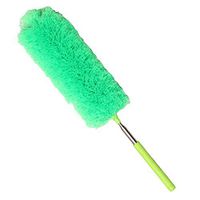 Microfiber Cleaning Duster, Telescopic Magic Soft Scalable Microfiber Cleaning Duster Dust Cleaner Handle Feather Staticfor Home Office Car (Color : Green)
