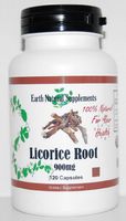 Licorice Root * 120 Capsules Licorice Root 900 Mg Glycyrrhizin - Supports Adrenal Cortex Function and Its Production of Steroidal Hormones