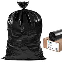 Plasticplace Contractor Trash Bags 42 Gallon │ 3.0 Mil │ Rolls │ Black Heavy Duty Garbage Bag │ 33.6” x 47.6” (32 Count)