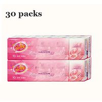 ZFMG Soft 3-Ply Facial Tissues, Compact Size Facial Tissue Paper, Small Packs Travel Size, 30-Pack Mini Type Pocket Packs Tissues