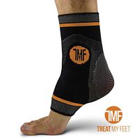 Compression Ankle Brace with Silicone Ankle Support and Anti-Microbial Copper. Plantar Fasciitis, Foot, & Achilles Tendon Pain Relief. Prevent and Support Ankle Injuries & Soreness - XL