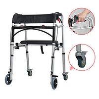 Walking Aids-Evolution Lightweight Medical Walker Rollator with Seat, Wheels, Brakes, Backrest,for Seniors Indoor Outdoor use