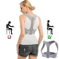 Posture Corrector Back Support Brace for Women & Men, Comfortable Ergonomic Design Back Straightener/Shoulder Strap/Posture Trainer Device for Spinal Alignment, Kyphosis, Slouching & Hunching - S