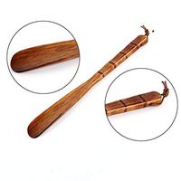 Studyset Wooden Shoe Horn Long Handle Shoe Lifter Professional Shoe Spoon Home Tools Lotus Bamboo Shoes Pull 32cm